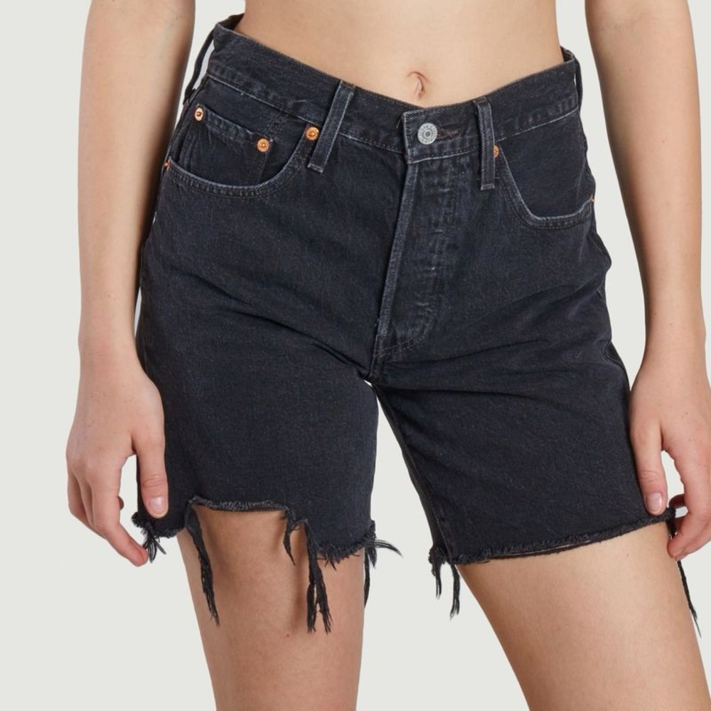 Levi's 501 Black Denim Jean Shorts